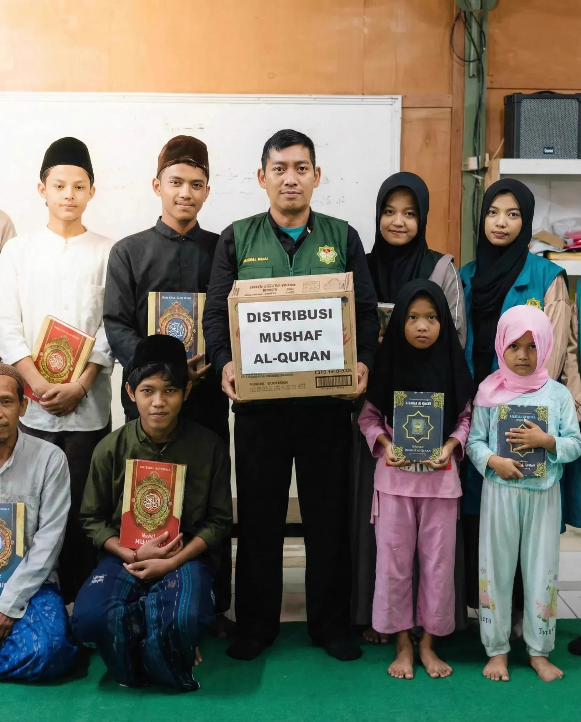 Kegiatan belajar anak yatim dalam program Sedekah Subuh Ar-Razzaq